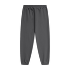 UBX Baseline Fleece Joggers Dark Gray — back view flat lay