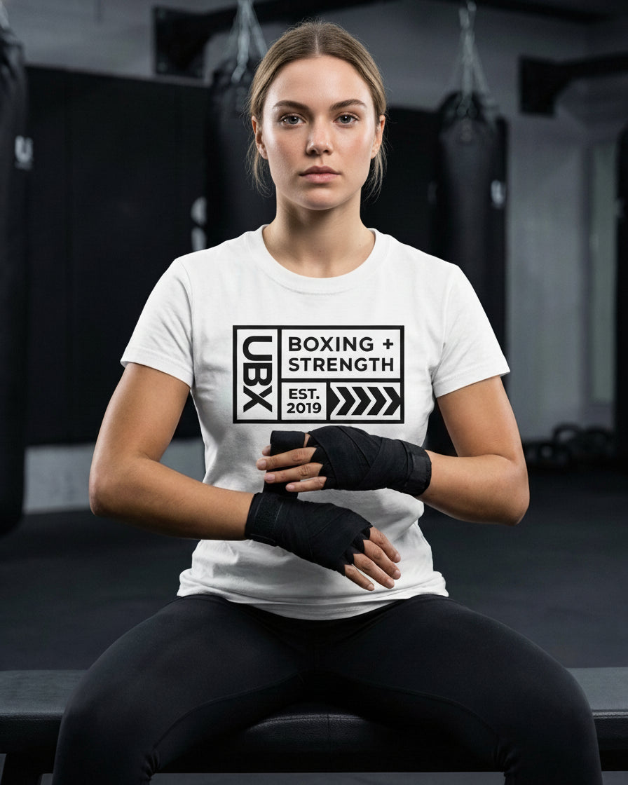 UBX Baseline Women's Bodycon T-Shirt - Dark Print