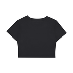 UBX Baseline Crop Top Dark Print Lucent White — back view flat lay