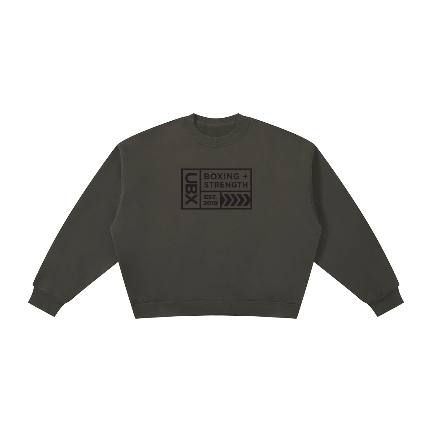 UBX Baseline Crewneck Sweater - Dark Print